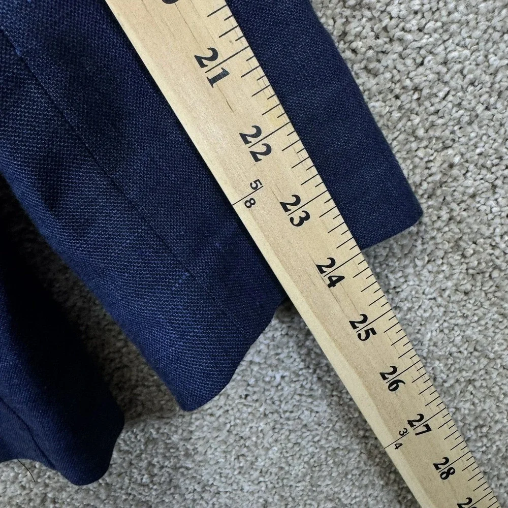 Tommy Bahama Linen Sport Coat Mens M Navy Blue Resort Blazer EUC
